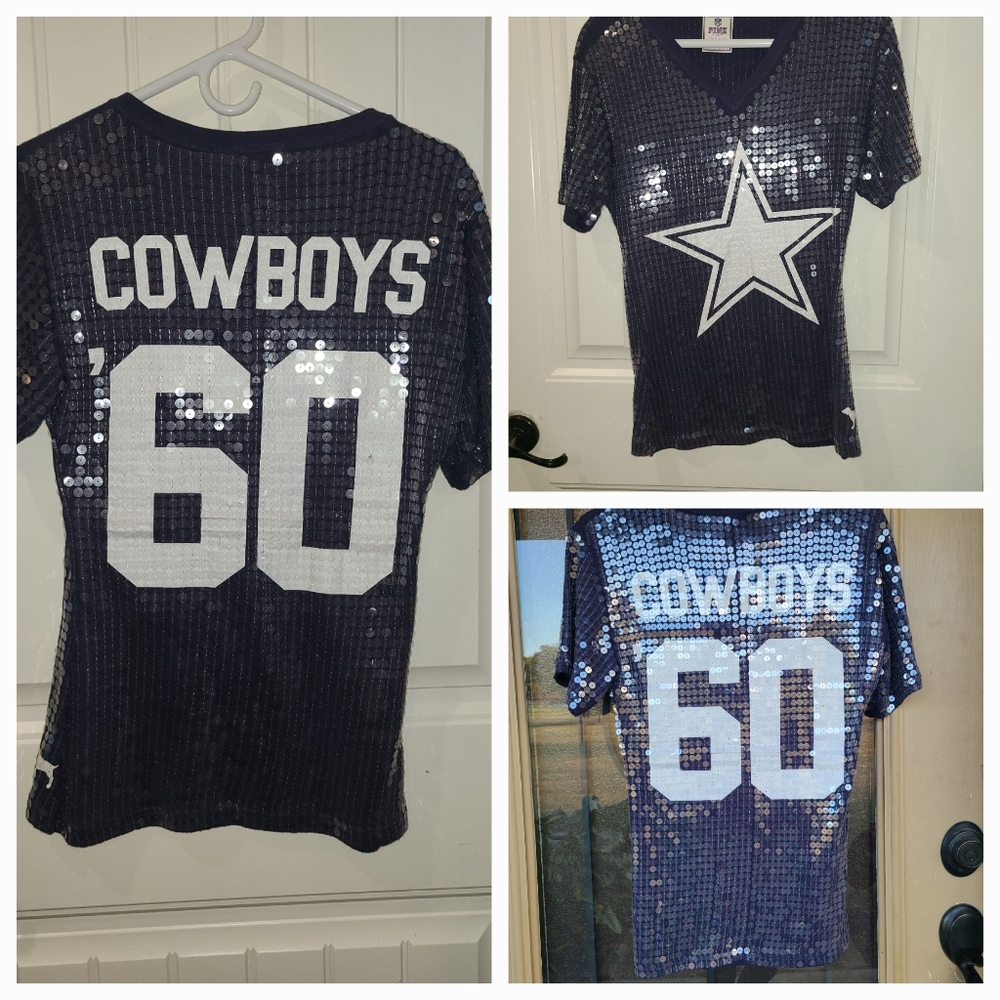 PINK - Victoria's Secret PINK VICTORIA SECRET NFL Dallas Cowboys BLING SHIRT
